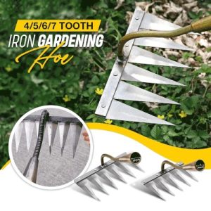 Multi-Purpose Carbon Steel Garden Rake with handle